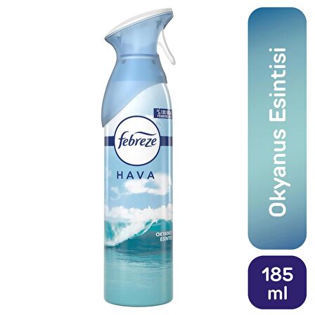 Febreze Hava Ferahlatıcı Sprey Oda Kokusu Okyanus Esintisi 185 ml